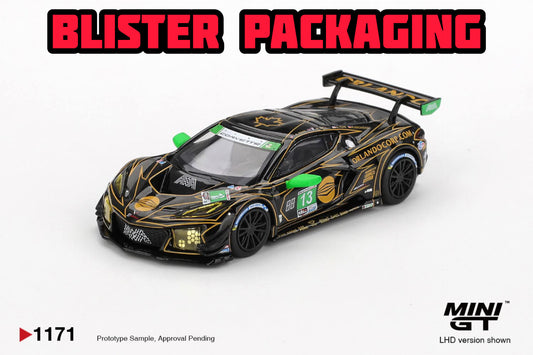 [Pre-Order] Mini GT Chevrolet Corvette Z06 GT3.R #13 AWA 2025 IMSA Daytona 24 Hrs Blister Packaging MGT01171 1/64 Diecast