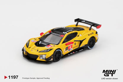 [Pre-Order] Mini GT Chevrolet Corvette Z06 GT3.R #4 Corvette Racing by Pratt Miller Motorsports 2025 IMSA Daytona 24 Hrs MGT01197 1/64 Diecast