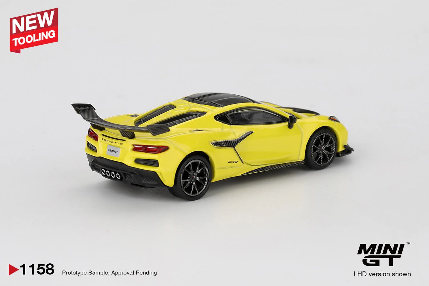 [Pre-Order] Mini GT Chevrolet Corvette ZR1 Accelerate Yellow MGT01158 1/64 Diecast