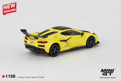 [Pre-Order] Mini GT Chevrolet Corvette ZR1 Accelerate Yellow MGT01158 1/64 Diecast