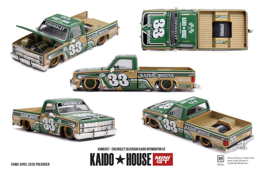 [Pre-Order] Kaido House Chevrolet Silverado KAIDO Intimidator V2 KHMG267 1/64 Diecast