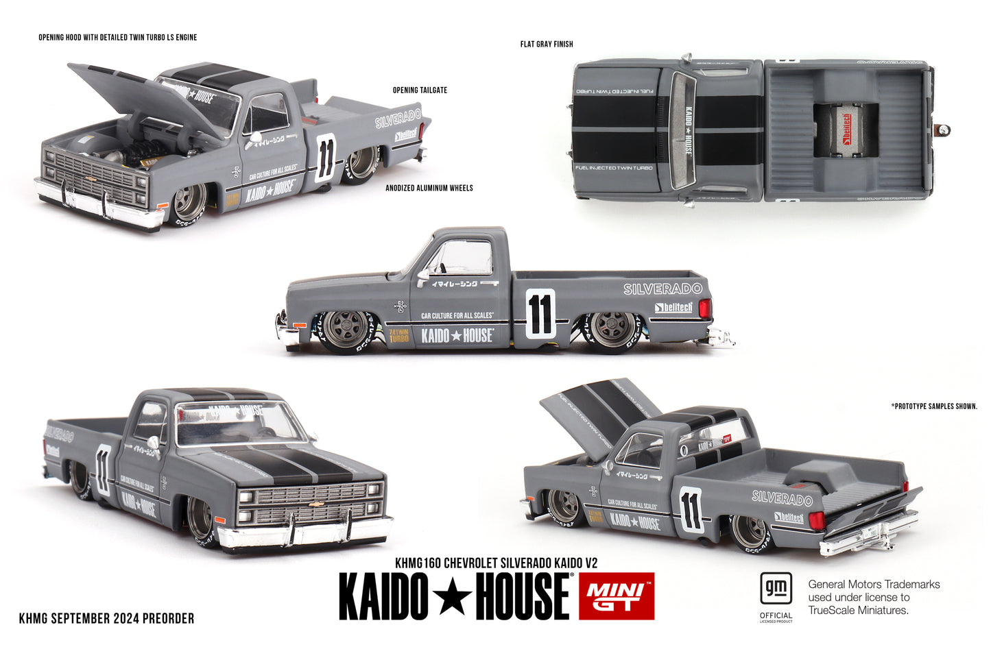 Kaido House Chevrolet Silverado Kaido V2 KHMG160 1/64 Die Cast