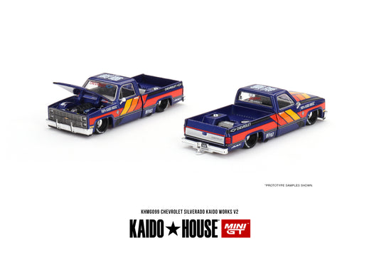 Kaido House Chevrolet Silverado Kaido Works V2 KHMG099 1/64 Diecast