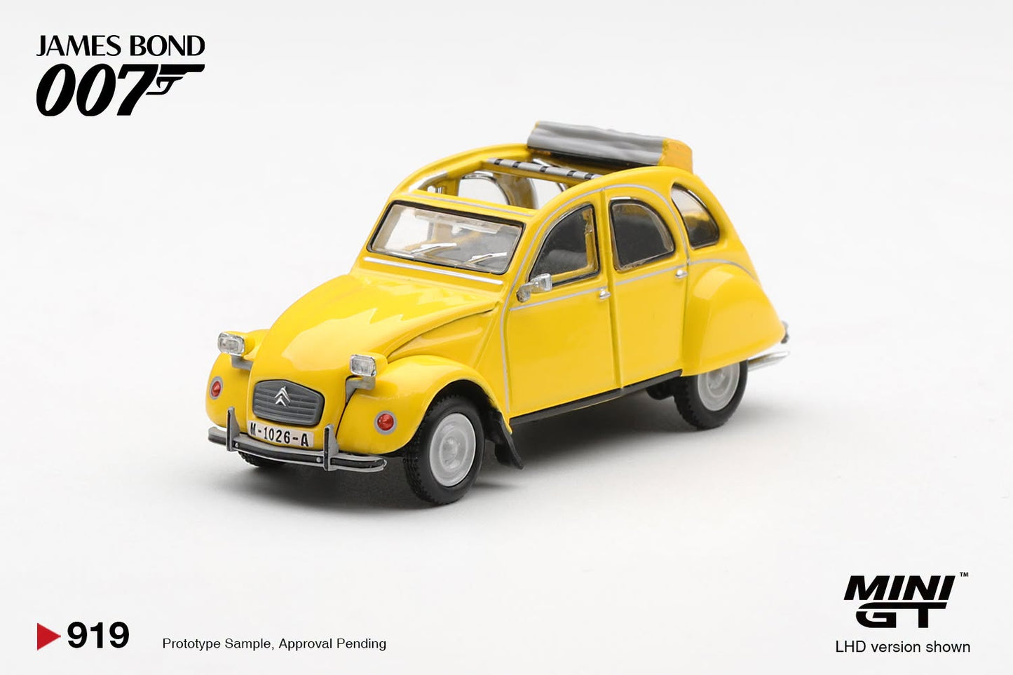 [Pre-Order] Mini GT Citroën 2CV English Poster “For Your Eyes Only” MGT00919 1/64 Diecast