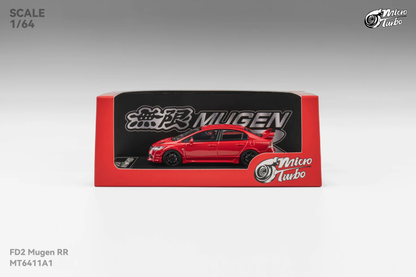 Micro Turbo Civic Type R FD2 MUGEN RR Red MT6411A1 1/64 Diecast