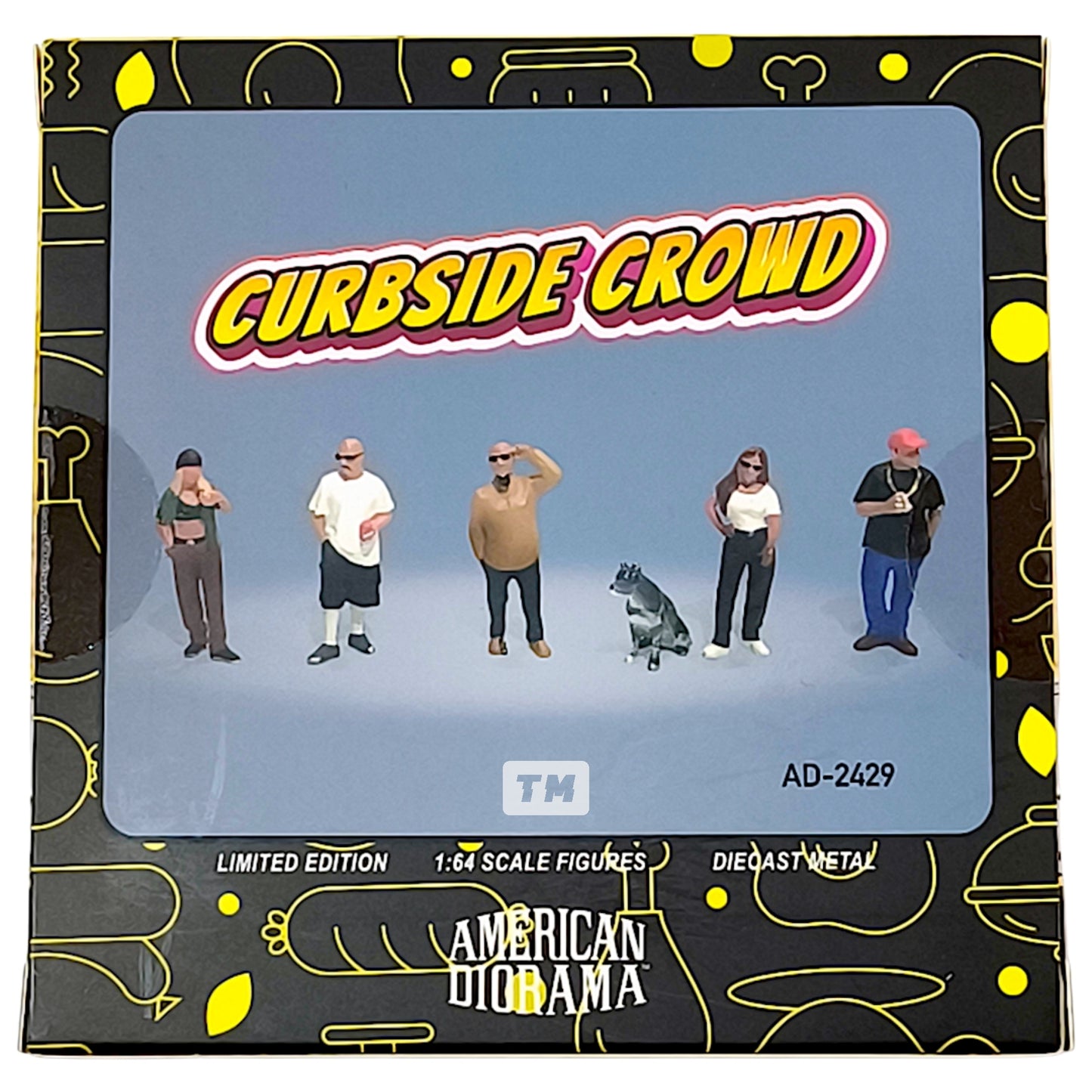 American Diorama Curbside Crowd AD-2429 1/64 Figure