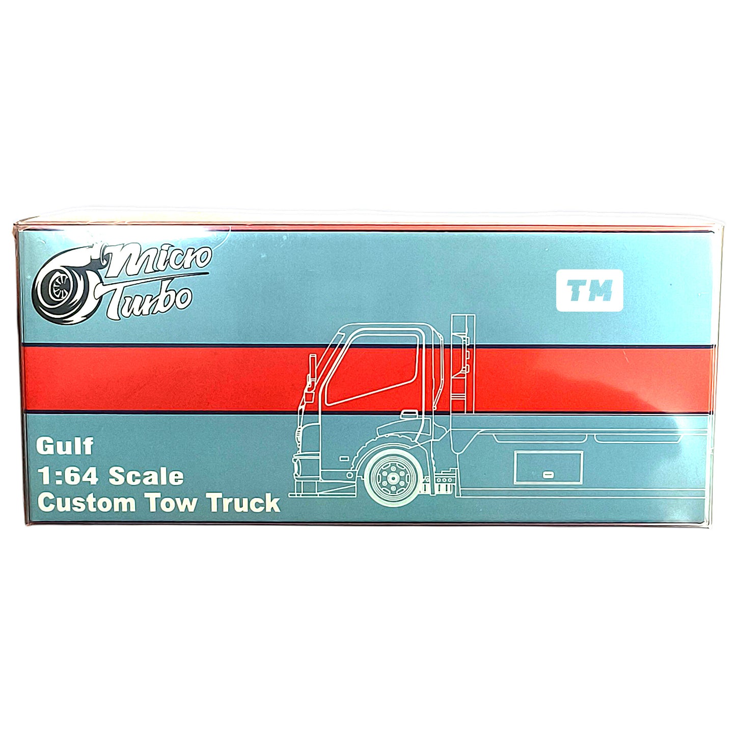 Micro Turbo Custom Tow Truck Gulf 1/64 Diecast
