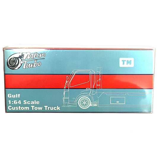 Micro Turbo Custom Tow Truck Gulf 1/64 Diecast