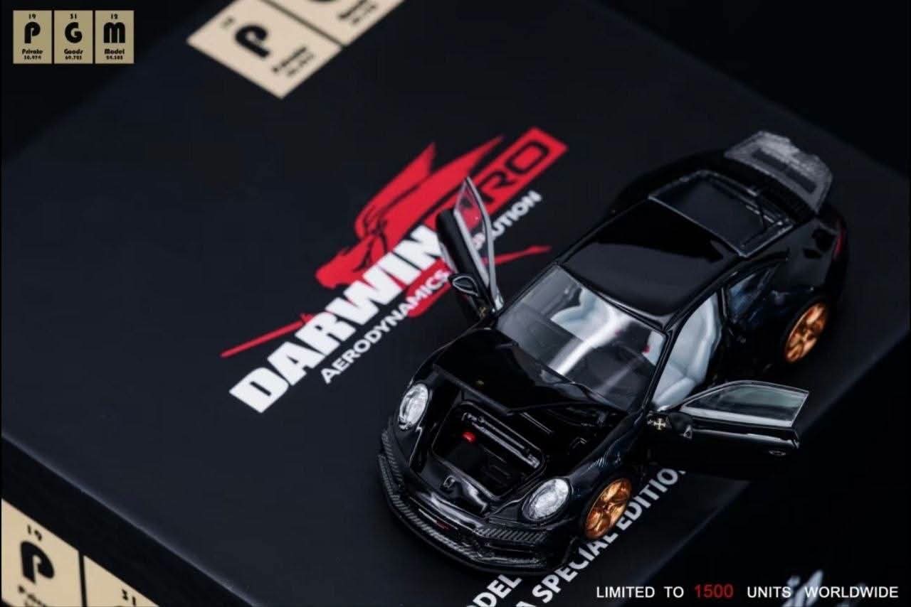 PGM 2-Pcs Set DarwinPRO 992S Chopin Schubert Ver. & RWB 964 TMCS 2026 1/64 Diecast