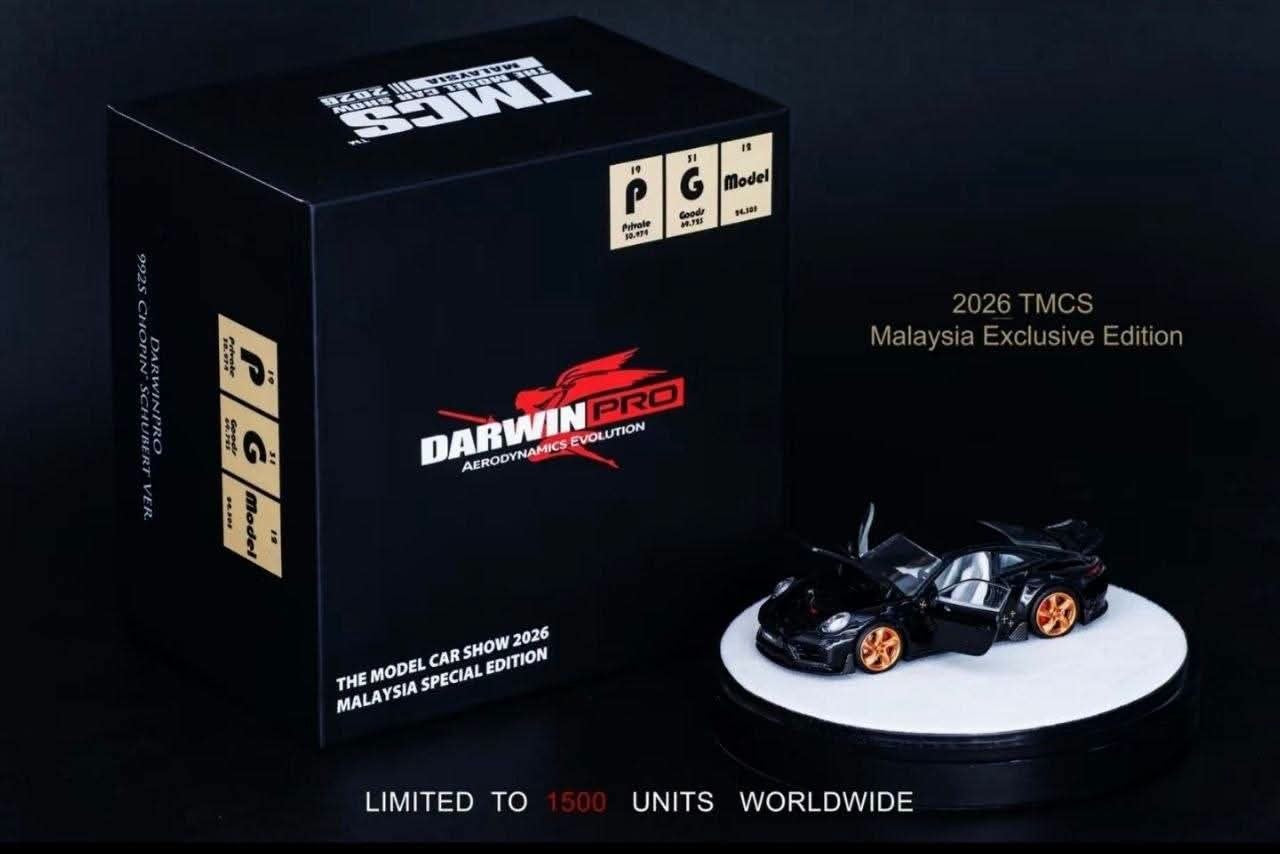PGM 2-Pcs Set DarwinPRO 992S Chopin Schubert Ver. & RWB 964 TMCS 2026 1/64 Diecast
