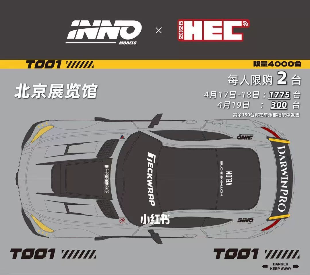 Inno64 DarwinPro AMG GT HEC 2026 Event Edition 1/64 Diecast