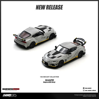 Inno64 DarwinPro Supra A90 Gray 1/64 Diecast