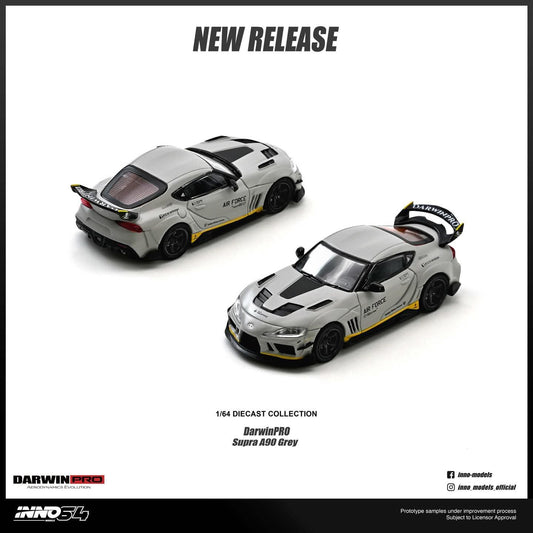 Inno64 DarwinPro Supra A90 Gray 1/64 Diecast