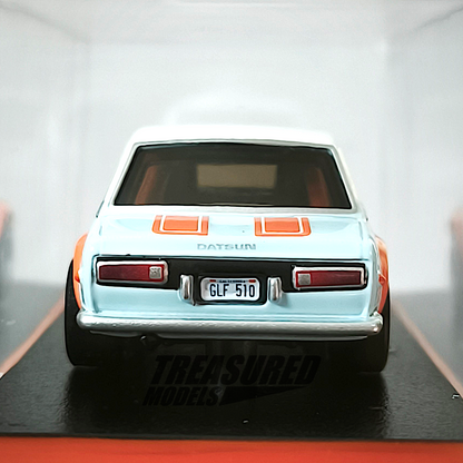 Hot Wheels Datsun 510 Gulf Powder Blue 2022 RLC Exclusive 1/64 Diecast