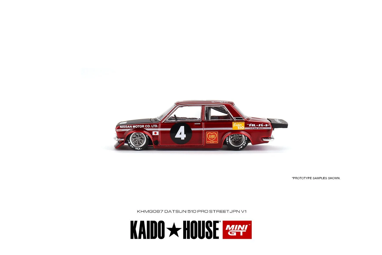 Kaido House Datsun 510 Pro Street JPN V1 KHMG087 1/64 Diecast