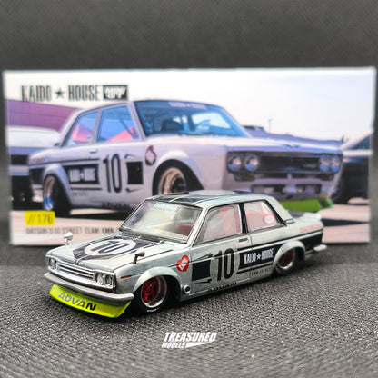 Kaido House CHASE Datsun 510 Street Team XMM V1 KHMG176 1/64 Diecast