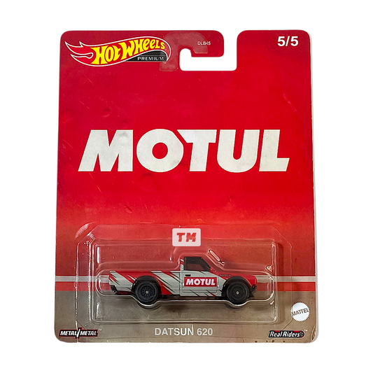 Hot Wheels Datsun 620 Motul Red 2023 Pop Culture Vintage Oil 1/64 Diecast