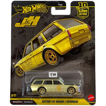 CHASE! Hot Wheels Datsun 71 Bluebird 510 Wagon Gold 2026 Car Culture Japan Historic 5 1/64 Diecast