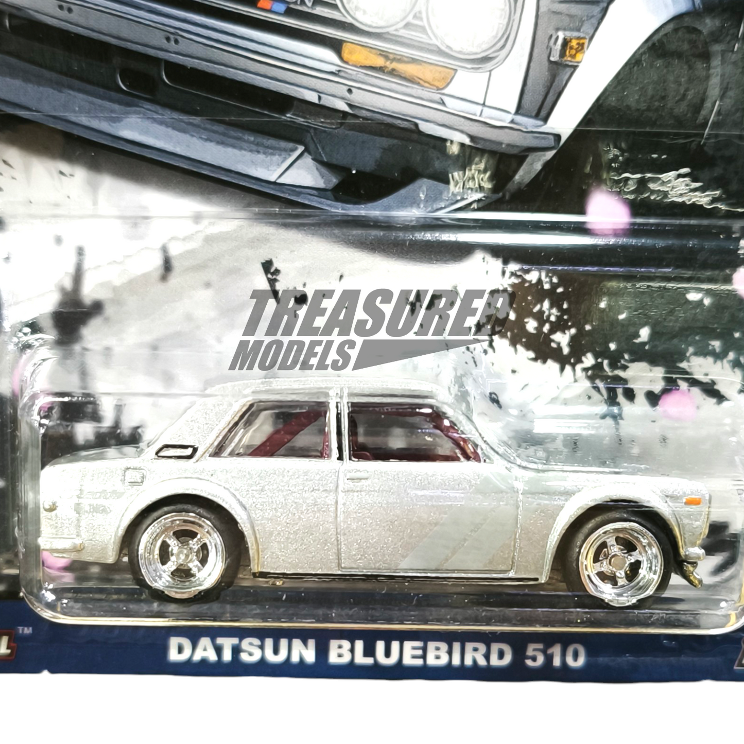 Hot Wheels Datsun Bluebird 510 Silver 2018 Premium Car Culture Japan Historics 2 1/64 Die Cast