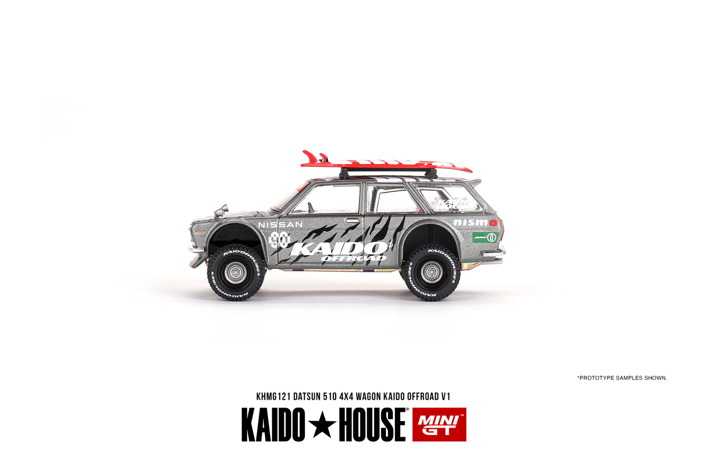 Kaido House Datsun KAIDO 510 Wagon 4x4 Kaido Offroad V1 KHMG121 1/64 Diecast