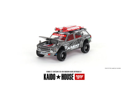 Kaido House Datsun KAIDO 510 Wagon 4x4 Kaido Offroad V1 KHMG121 1/64 Diecast