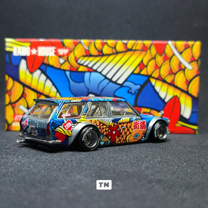 CHASE! Kaido House Datsun Kaido 510 Wagon Koi Wagon V1 KHMG248 1/64 Diecast