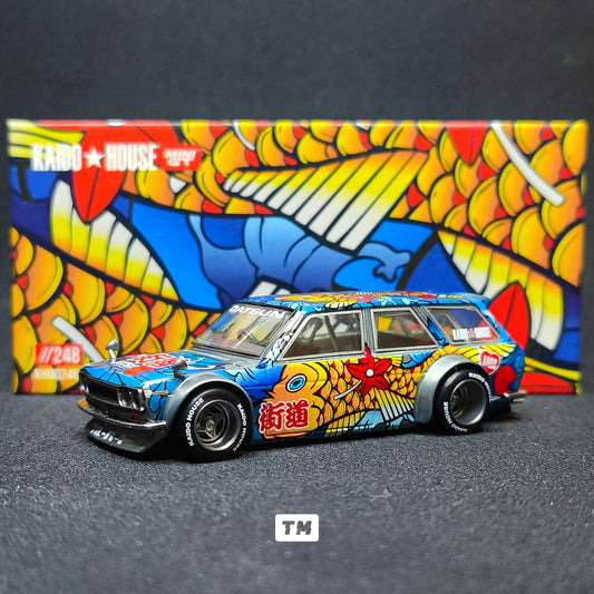CHASE! Kaido House Datsun Kaido 510 Wagon Koi Wagon V1 KHMG248 1/64 Diecast