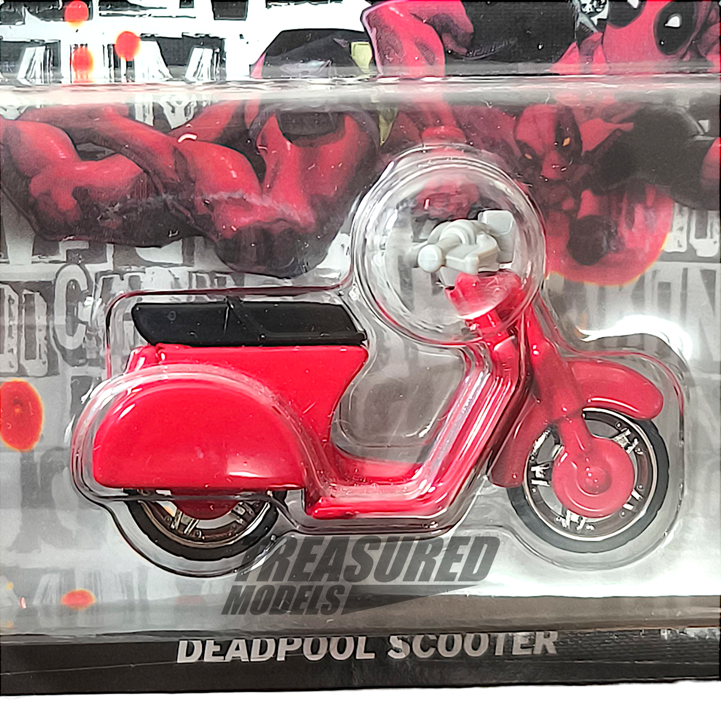 Hot Wheels Deadpool Scooter Red 2025 Premium Pop Culture 1/64 Diecast