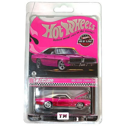 Hot Wheels Dodge 1969 Charger RT Pink 2025 Premium RLC 1/64 Die Cast
