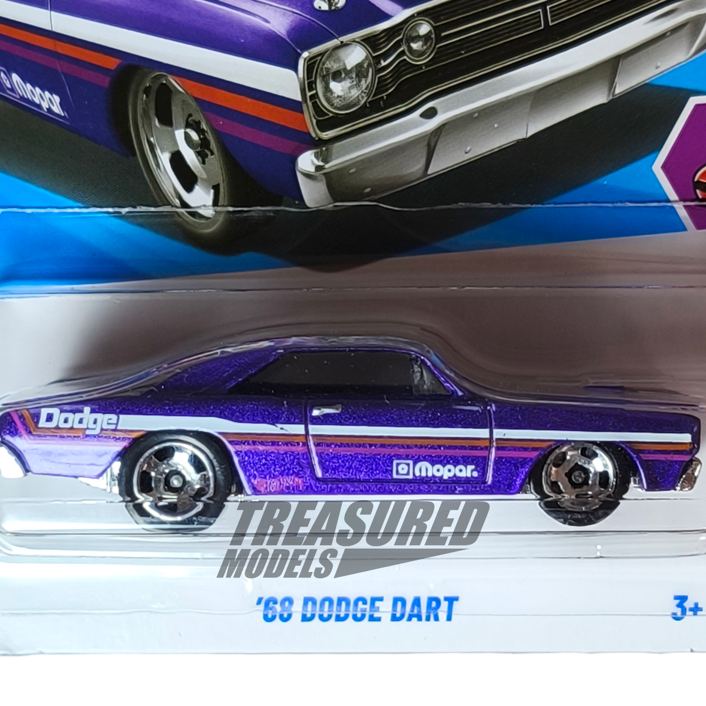 Hot Wheels Dodge 68 Dart Metalflake Purple 2025 Main Line Compact Kings 1/64 Die Cast