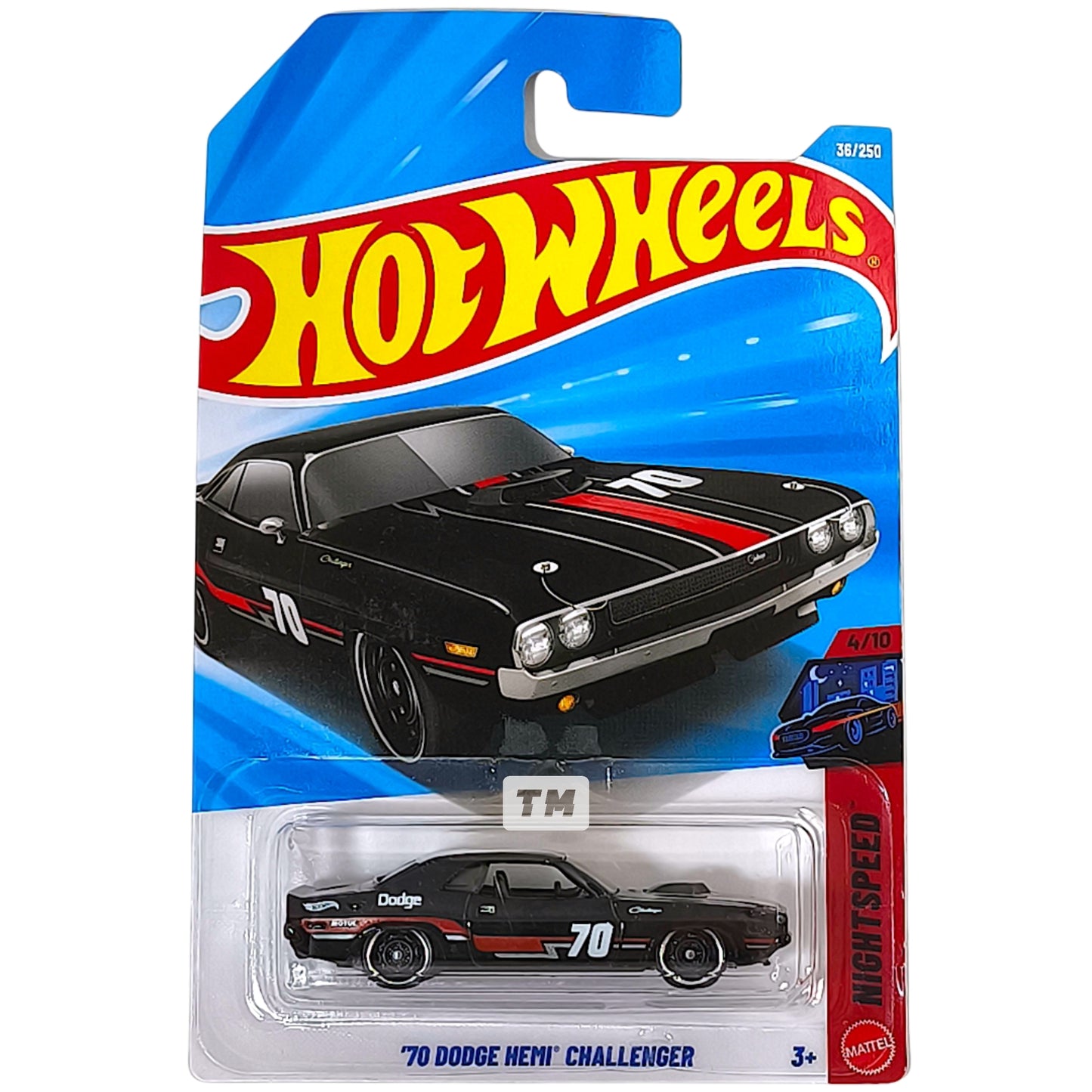 Hot Wheels Dodge 70 Hemi Challenger Black 2026 Basic 1/64 Diecast