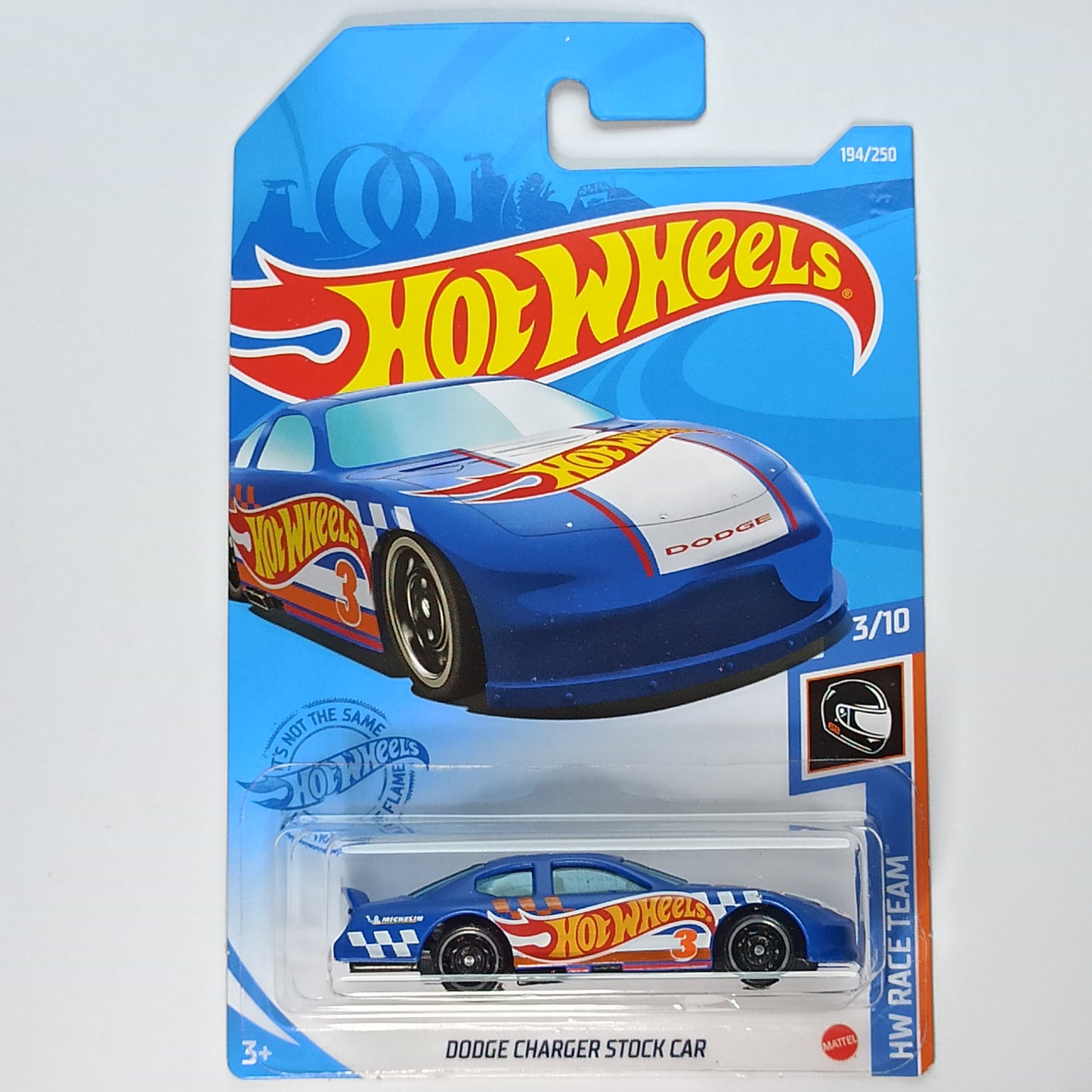 Hot Wheels Dodge Charger Stock Car Blue 2021 HW Race Team