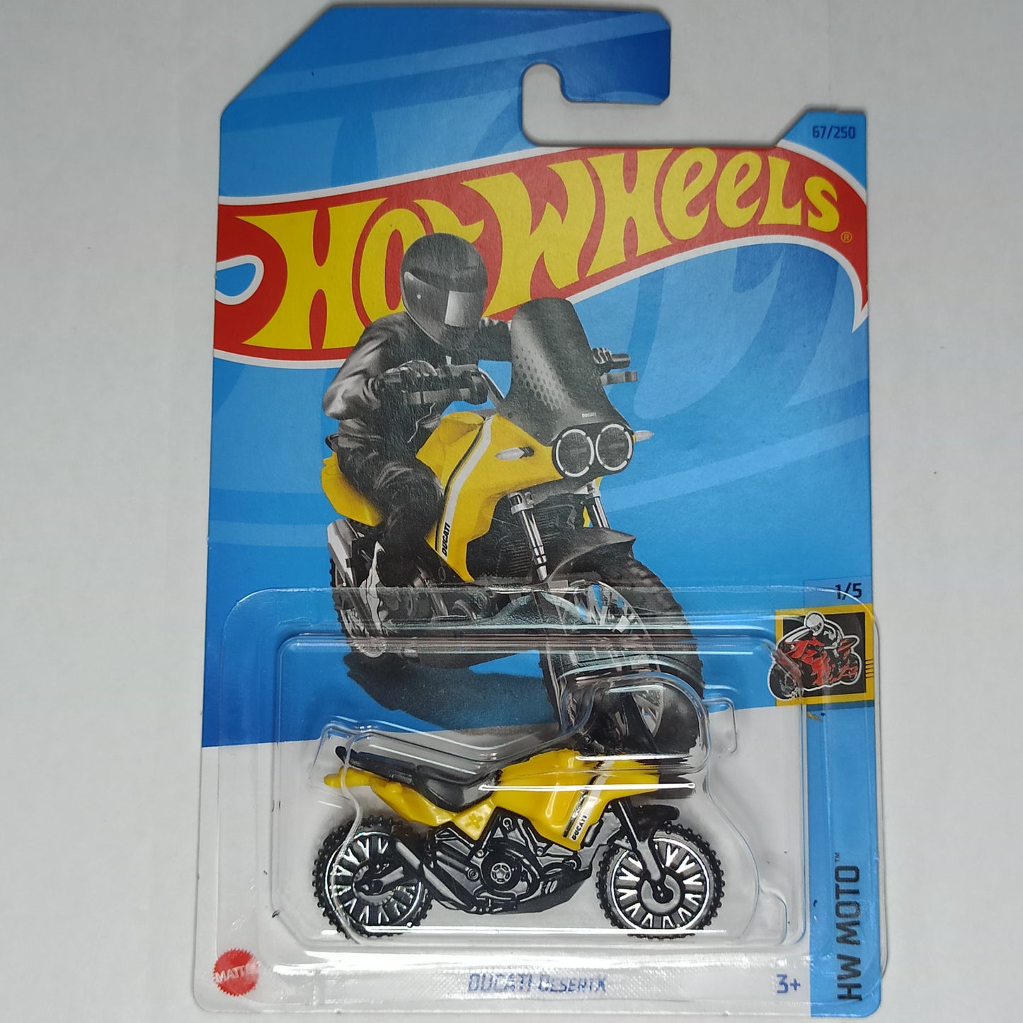 Hot Wheels Ducati DesertX Superlight Yellow 2023 HW Moto