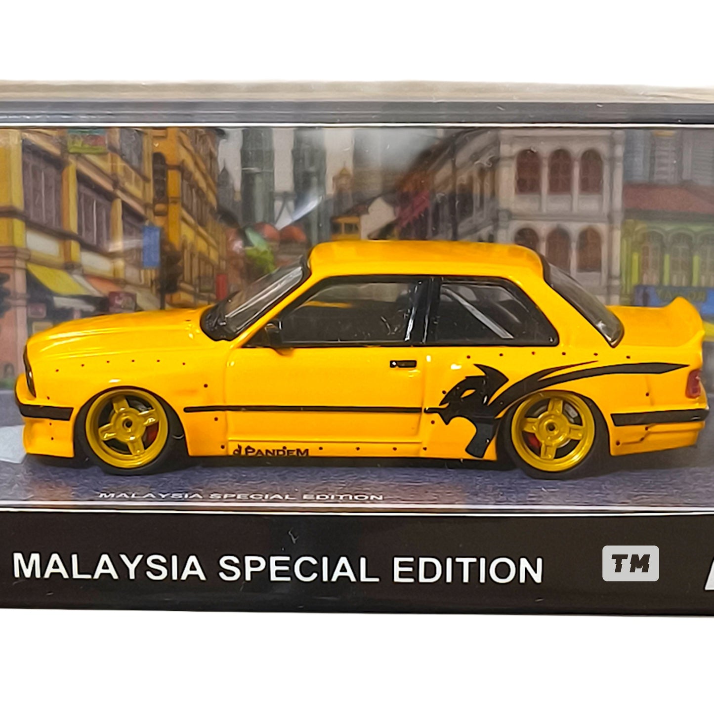 CM Model E30 V1 Pandem Yellow Malaysia Special Edition MDX 2026 CM64-E30-MDX26 1/64 Diecast