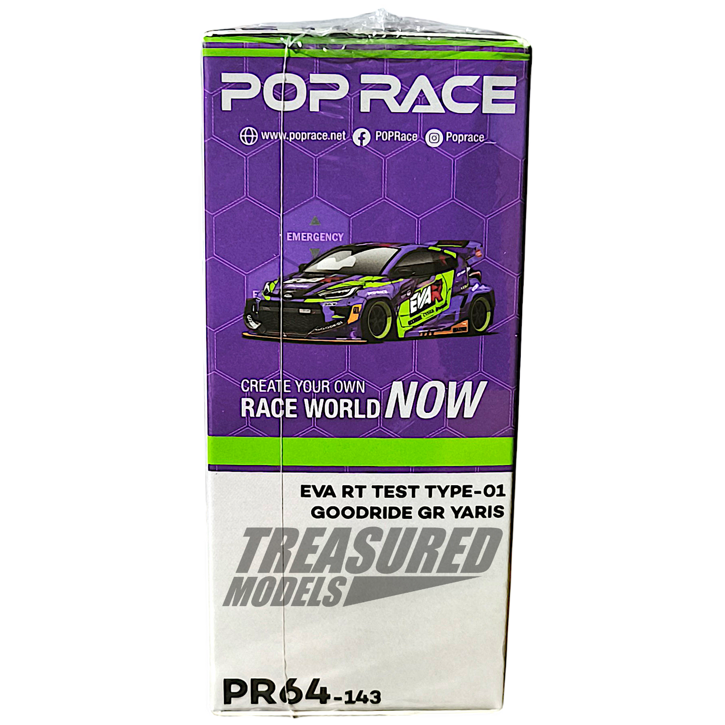 Pop Race EVA RT Test Type-01 GoodRide GR Yaris PR640143 1/64 Diecast