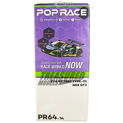 Pop Race EVA RT Test Type-01 NSX GT3 PR640034 1/64 Diecast