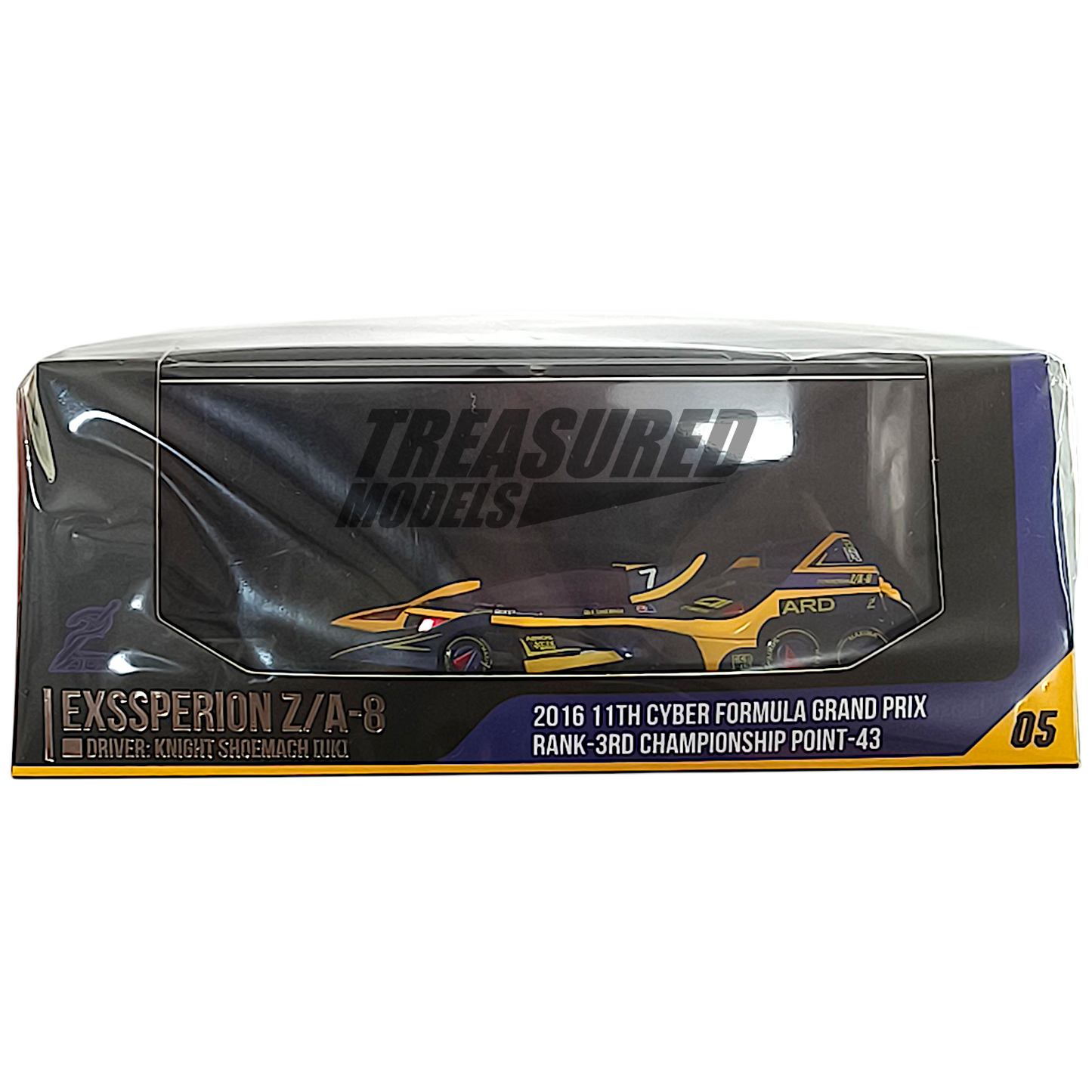 MegaHouse 2pcs Set Heritage Edition Cyber Formula Grand Prix Super Asurada AKF-11 & Exssperion ZA-8 1/64 Diecast