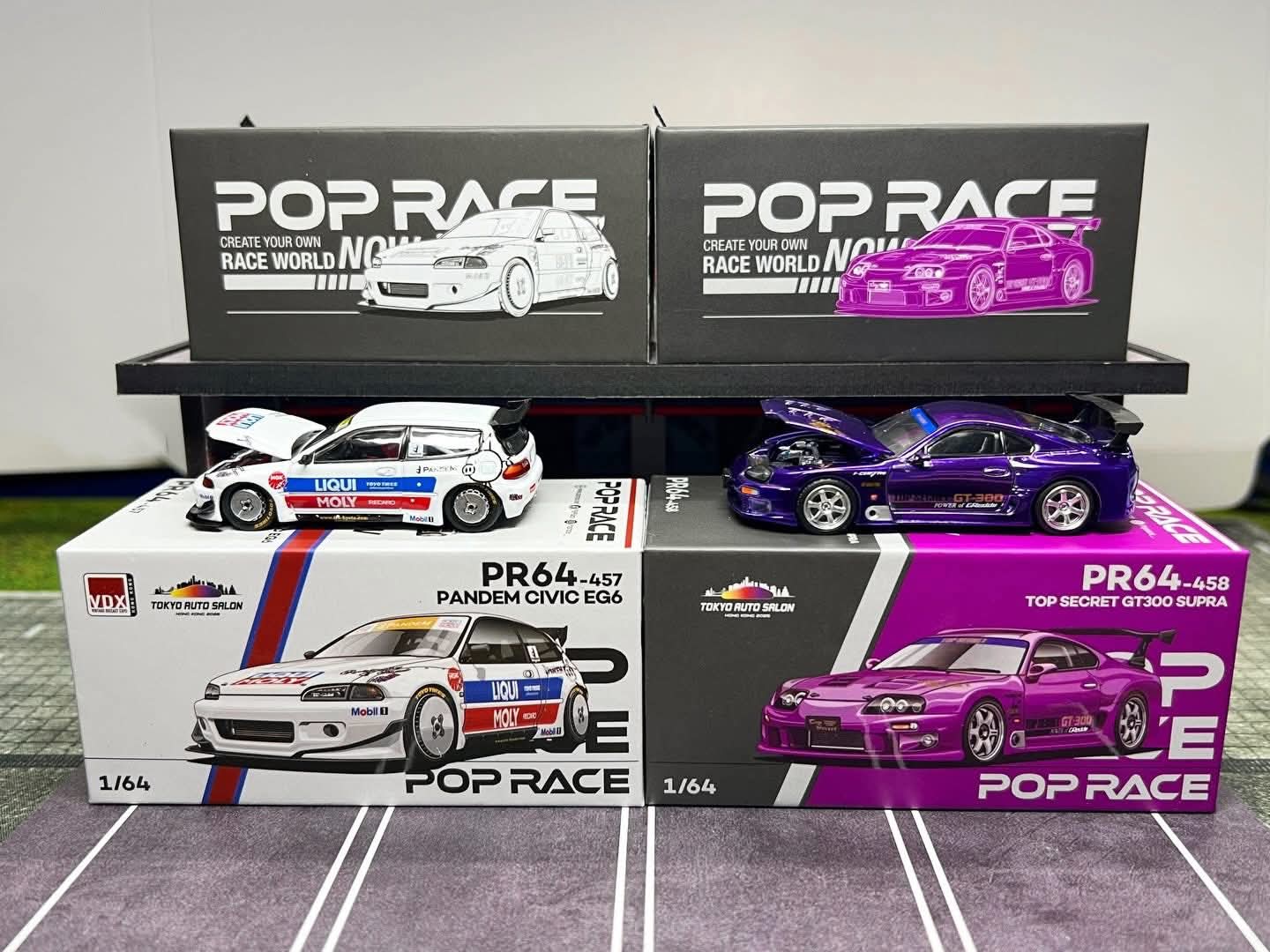 Pop Race Honda Pandem Civic EG6 TASHK 1/64 Diecast
