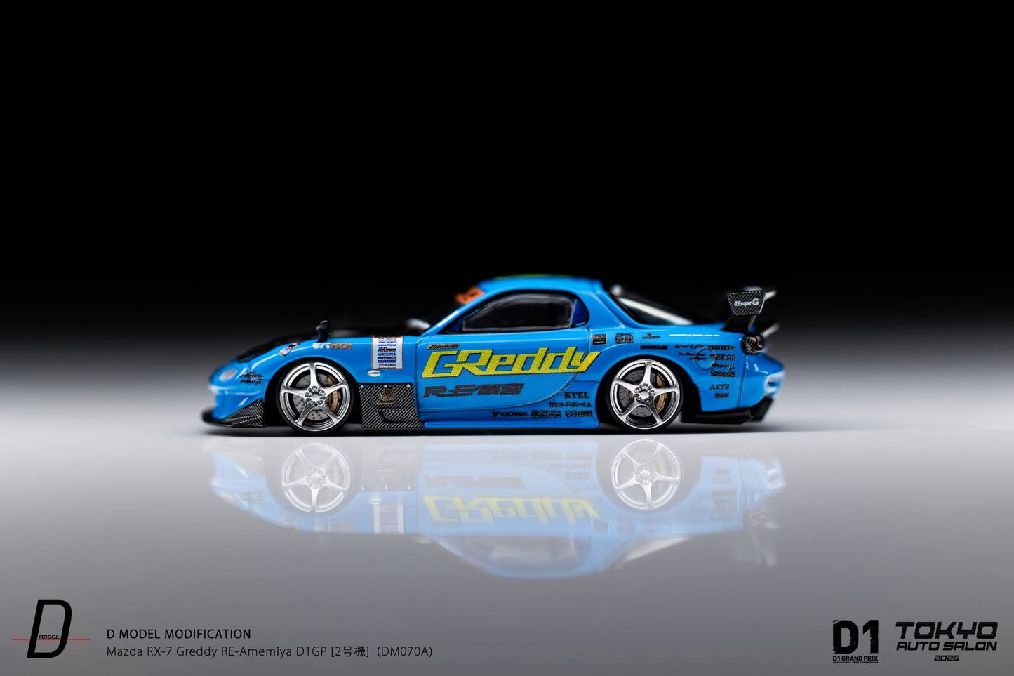 [TAS2026] Limited to 99 D Model Mazda RX-7 Greddy RE-Amamiya D1GP TAS 2026 Event Exclusive 1/64 Diecast