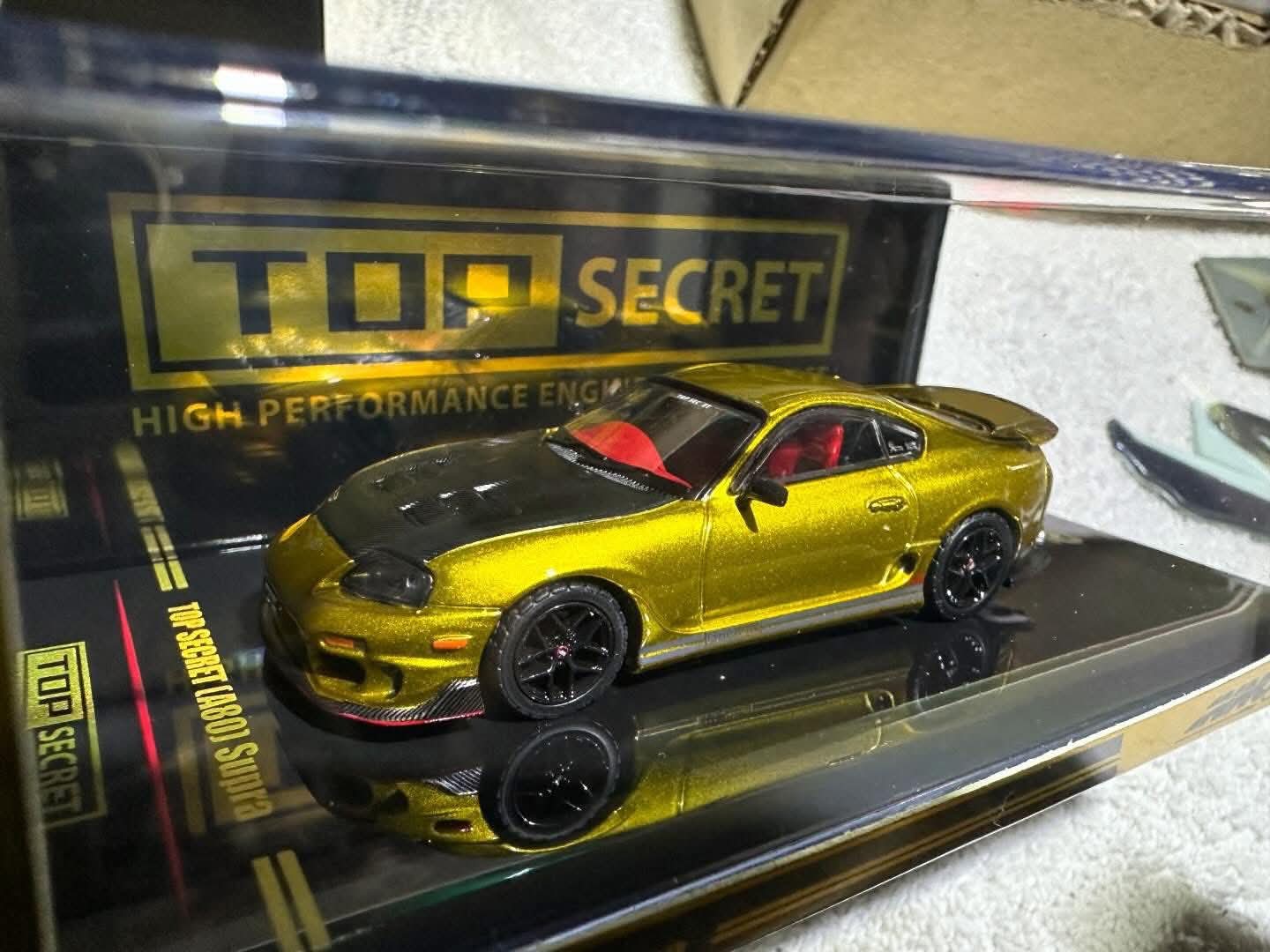 TOP SECRET ミニカー 4台セット@落札後24時間以内に発送 TAS2026] Top Secret 4pcs Box Set R32 R33 R34 Supra TAS 2026 Event