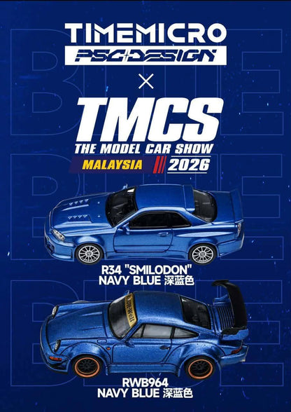 Time Micro PSC Design R34 Smilodon Blue TMCS 2026 TM648403 1/64 Diecast