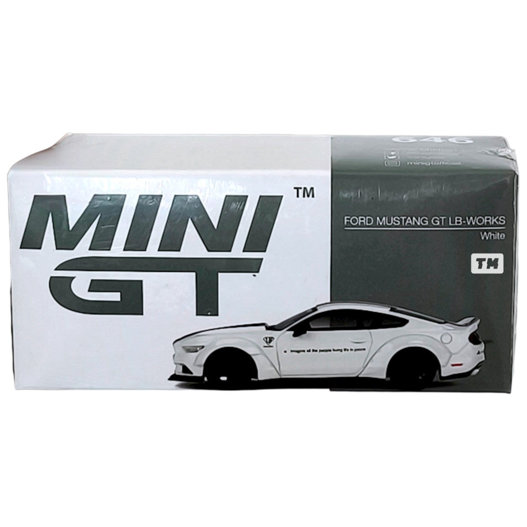 Mini GT FORD MUSTANG GT LB-WORKS White MGT00646 1/64 Diecast