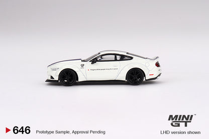 Mini GT FORD MUSTANG GT LB-WORKS White MGT00646 1/64 Diecast
