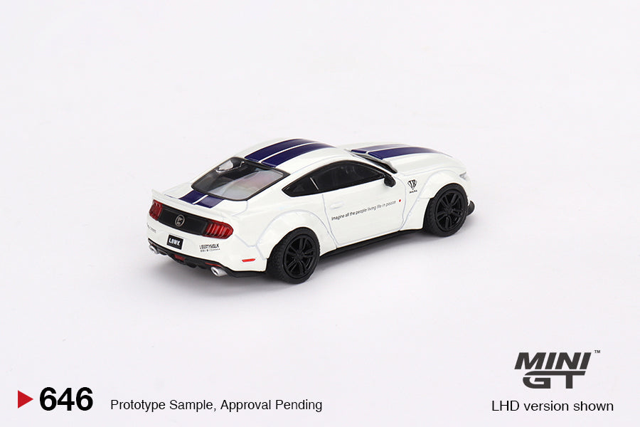 Mini GT FORD MUSTANG GT LB-WORKS White MGT00646 1/64 Diecast