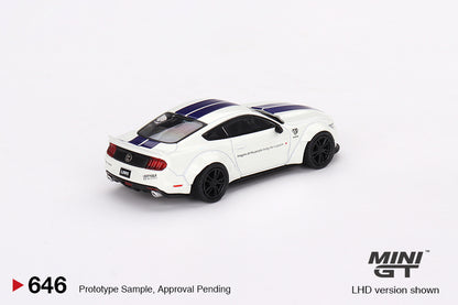 Mini GT FORD MUSTANG GT LB-WORKS White MGT00646 1/64 Diecast
