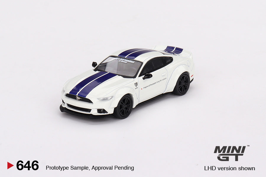 Mini GT FORD MUSTANG GT LB-WORKS White MGT00646 1/64 Diecast
