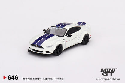 Mini GT FORD MUSTANG GT LB-WORKS White MGT00646 1/64 Diecast