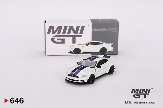 Mini GT FORD MUSTANG GT LB-WORKS White MGT00646 1/64 Diecast