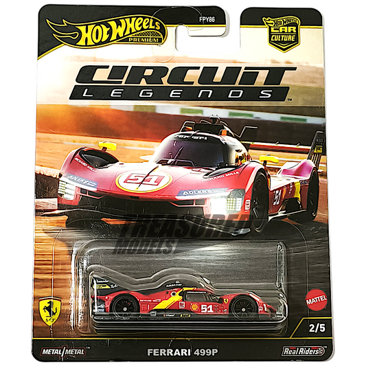 Hot Wheels Ferrari 499P Rosso Corsa 2025 Premium Car Culture Circuit Legends 1/64 Diecast