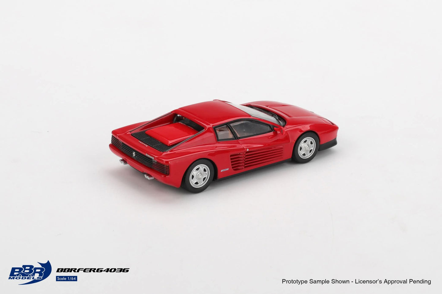 [Pre-Order] BBR Models Ferrari 1987 Testarossa Rosso Corsa BBRFER64036 1/64 Diecast